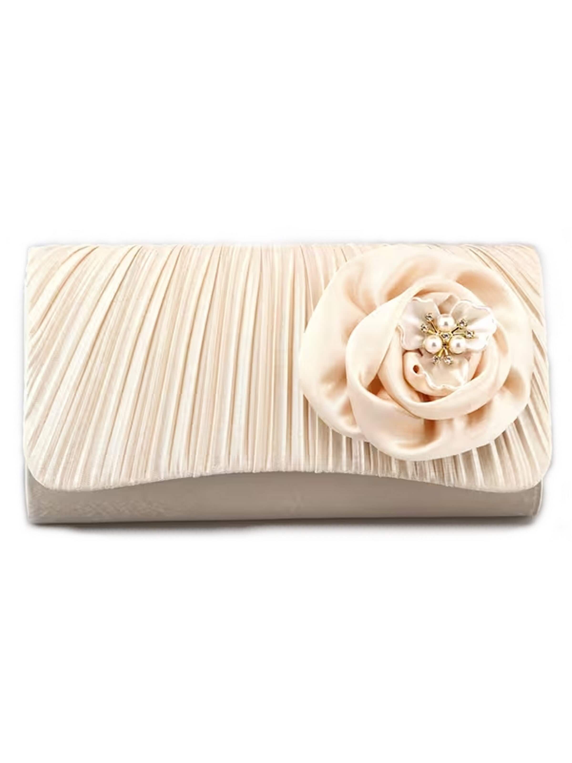Tomshop24-7 Clutch 'Fleur'‌‌‌‌‌ in Orange: Vorderseite