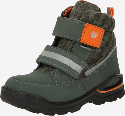 Pepino Snow boots 'FLORI' in Grey / Dark green / Orange, Item view