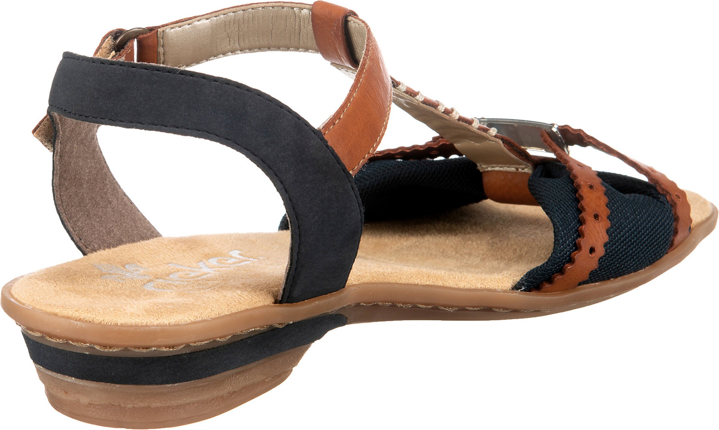 Rieker Strap Sandals in Blue