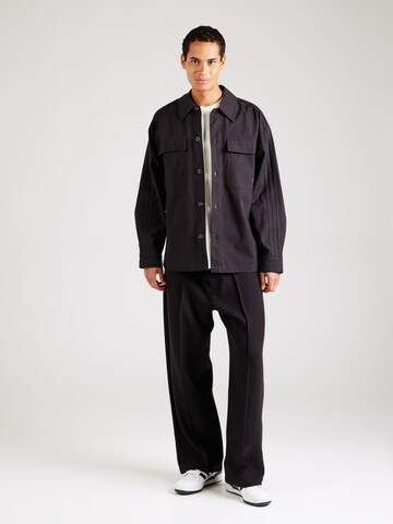 ADIDAS ORIGINALS Comfort fit Button Up Shirt 'ESS' in Black