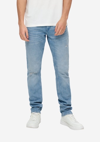 Coupe slim Jean 'Rick ' QS en bleu : devant