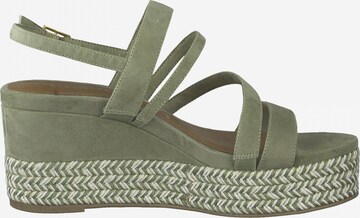 TAMARIS Páskové sandály – zelená