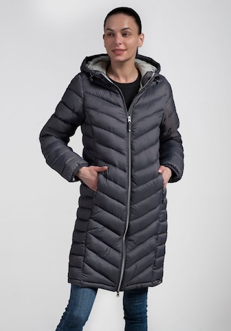 POLARINO Outdoor Coat in Black: front