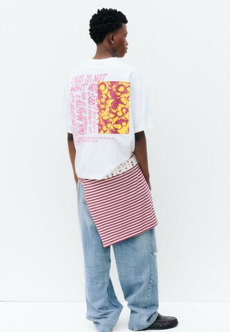 Pull&Bear Shirt 'STWD' in White
