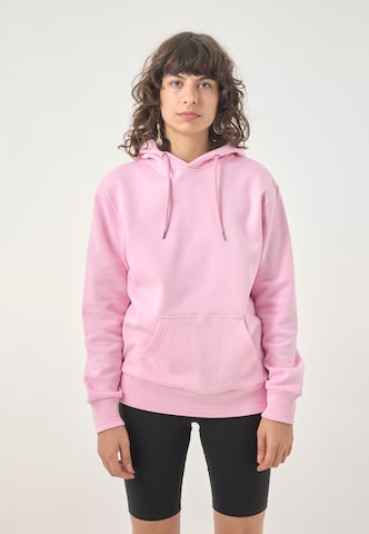 Cleptomanicx Sweatshirt 'Hooded Ligull' in Pink: front