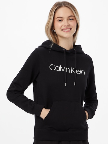 Sweat-shirt Calvin Klein en noir : devant