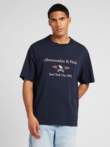 Abercrombie & Fitch Paita 'HERITAGE' värissä sininen: edessä