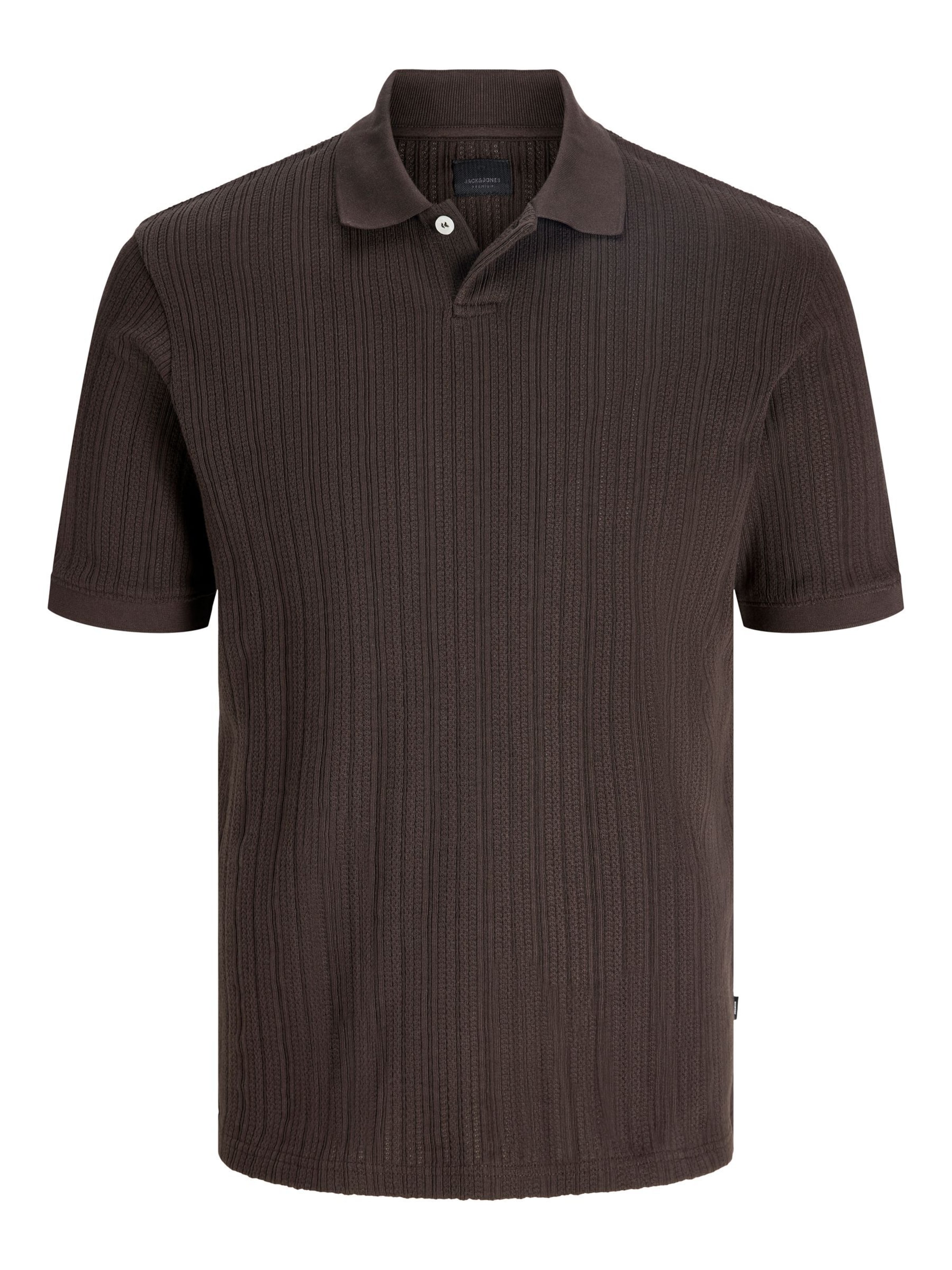 JACK & JONES Poloshirt in Braun: Vorderseite