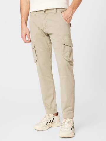 Effilé Pantalon cargo ALPHA INDUSTRIES en beige : devant