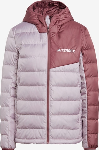 ADIDAS TERREX Outdoor Jacket in Purple: front