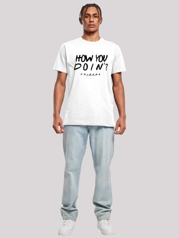 F4NT4STIC Shirt 'Friends How You Doin?' in Wit