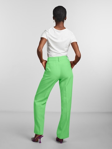 Y.A.S Flared Pleated Pants 'BLURIS' in Green