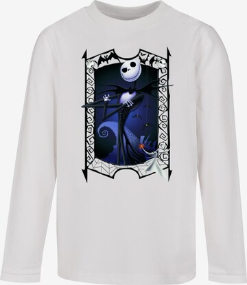 ABSOLUTE CULT Shirt 'The Nightmare Before Christmas - Pumpkin King' in White: front