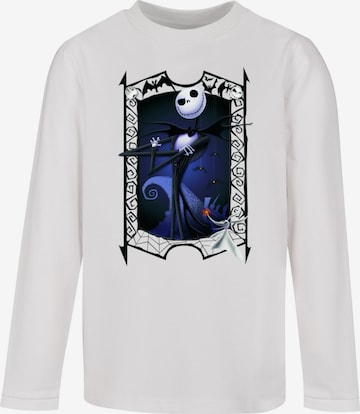 ABSOLUTE CULT Shirt 'The Nightmare Before Christmas - Pumpkin King' in Wit: voorkant