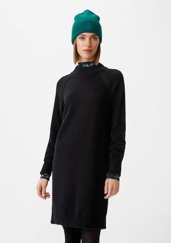 comma casual identity - Vestido de punto en negro: frente