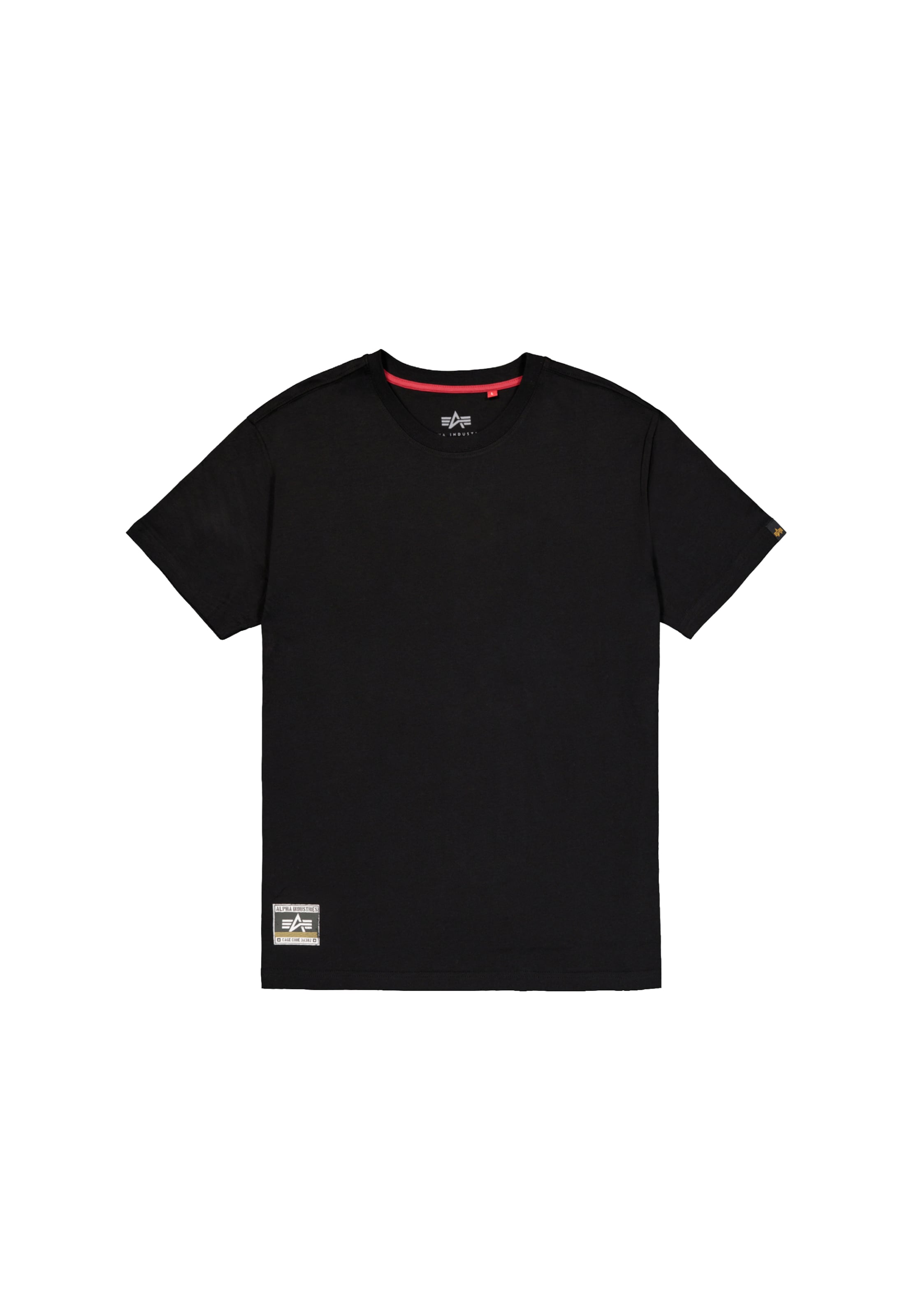 ALPHA INDUSTRIES T-Shirt in Schwarz: Vorderseite