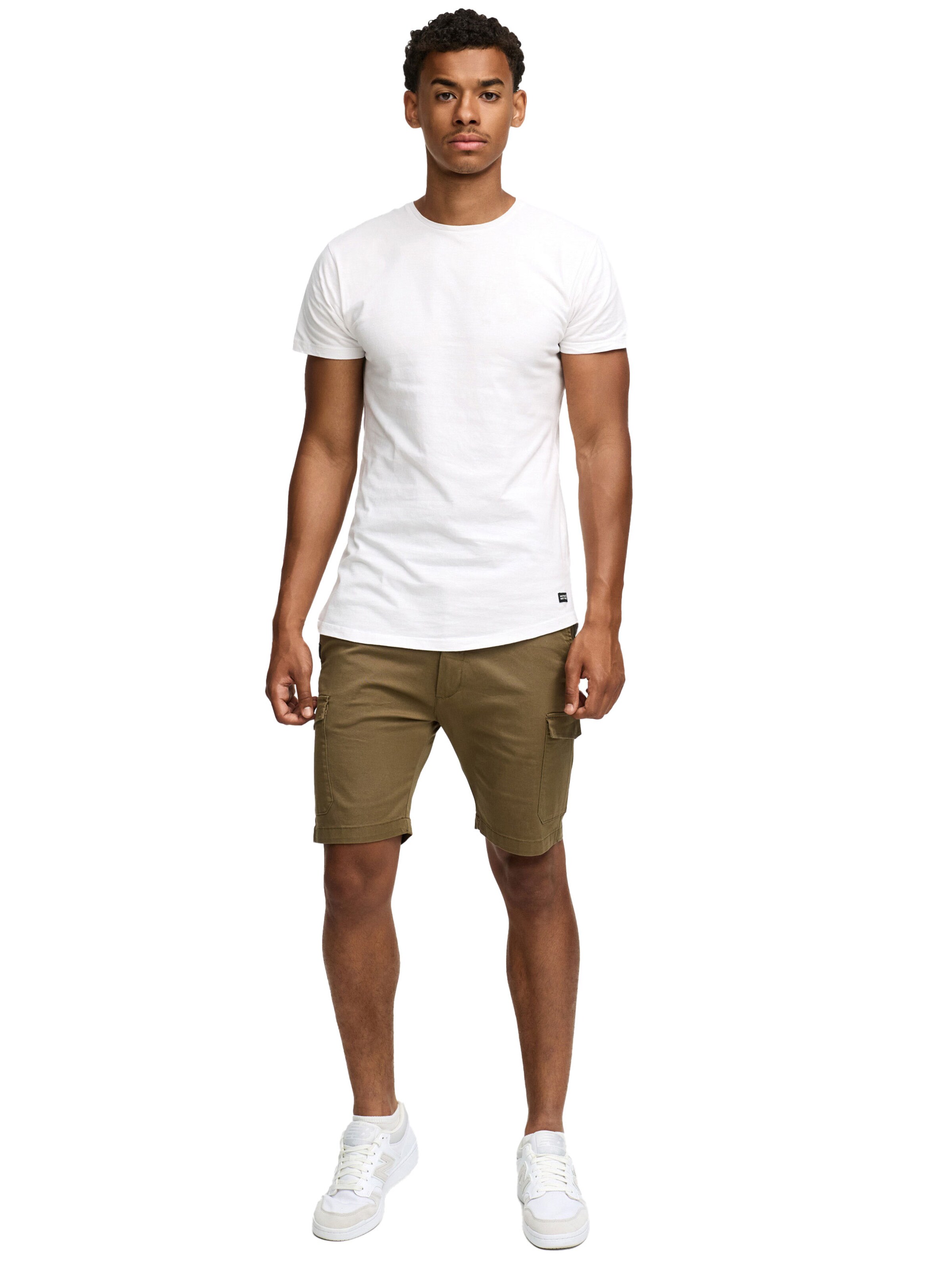 INDICODE Regular Cargohose 'Indicode Laulax'‌‌‌‌‌ in Braun