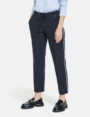 Regular Pantalon à pince GERRY WEBER en bleu : devant