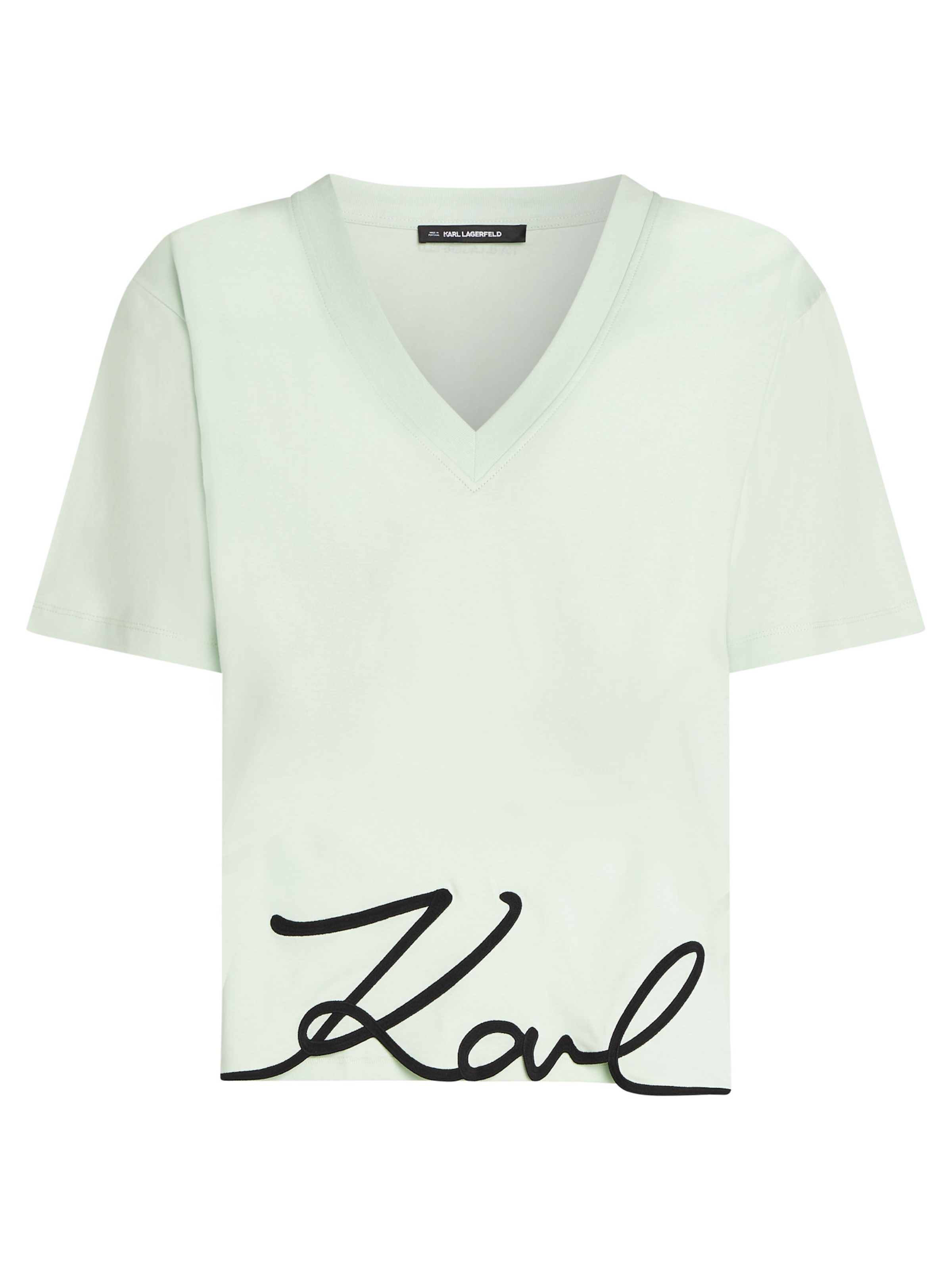 Karl Lagerfeld Camisa em menta / preto, Vista do artigo