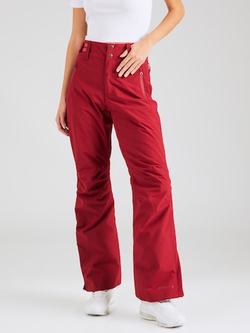 PROTEST Regular Workout Pants 'CINNAMON' in Red: front