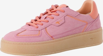 Baskets basses Tamaris en rose : devant