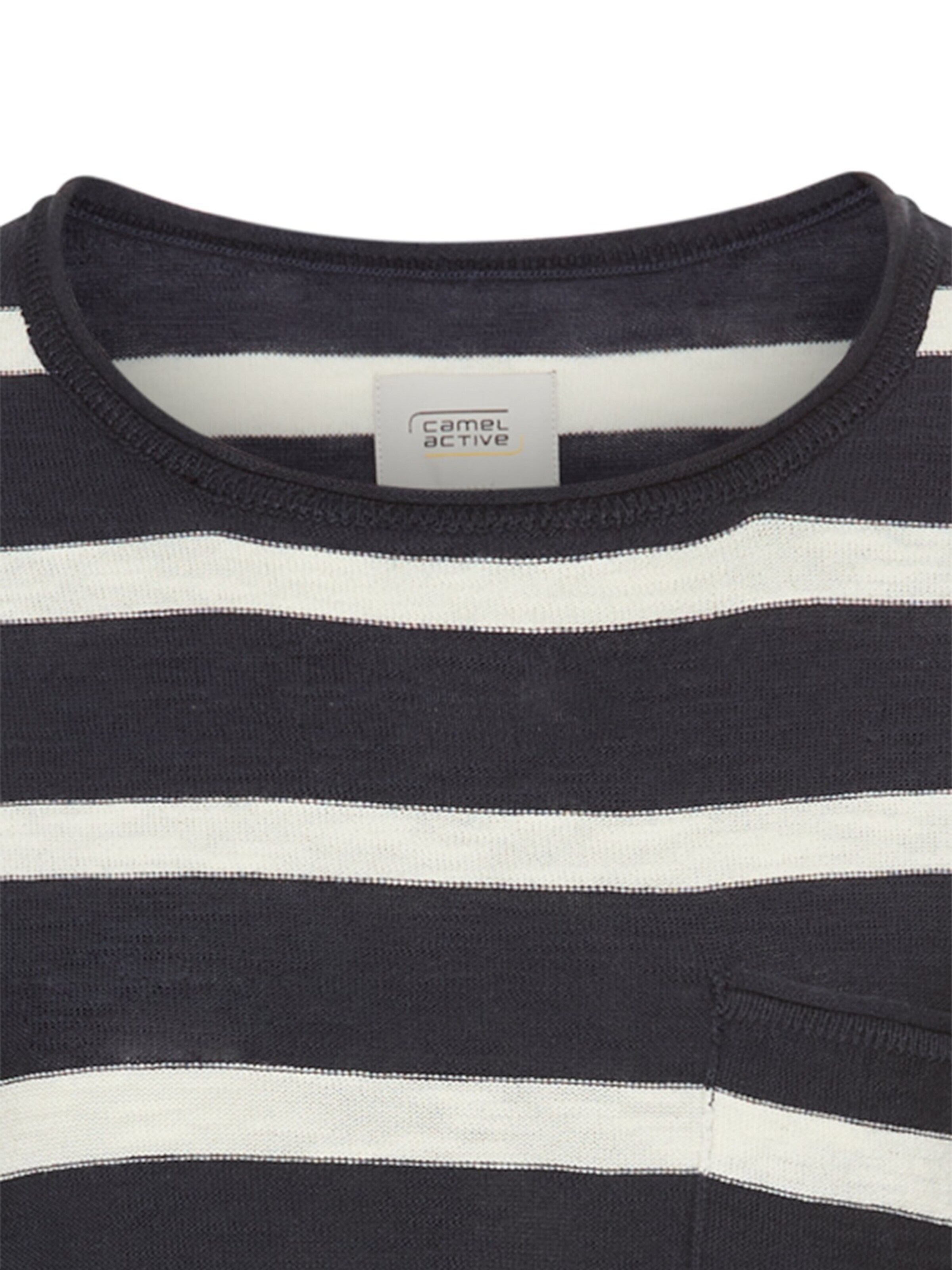 CAMEL ACTIVE Boxy Strickpullover mit 3/4-Ärmeln in Blau