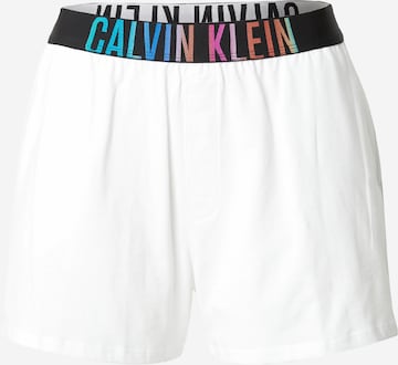 Calvin Klein Underwear Regular Панталон 'Power Pride' в бяло: отпред