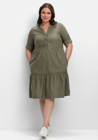 SHEEGO Shirt Dress in Green