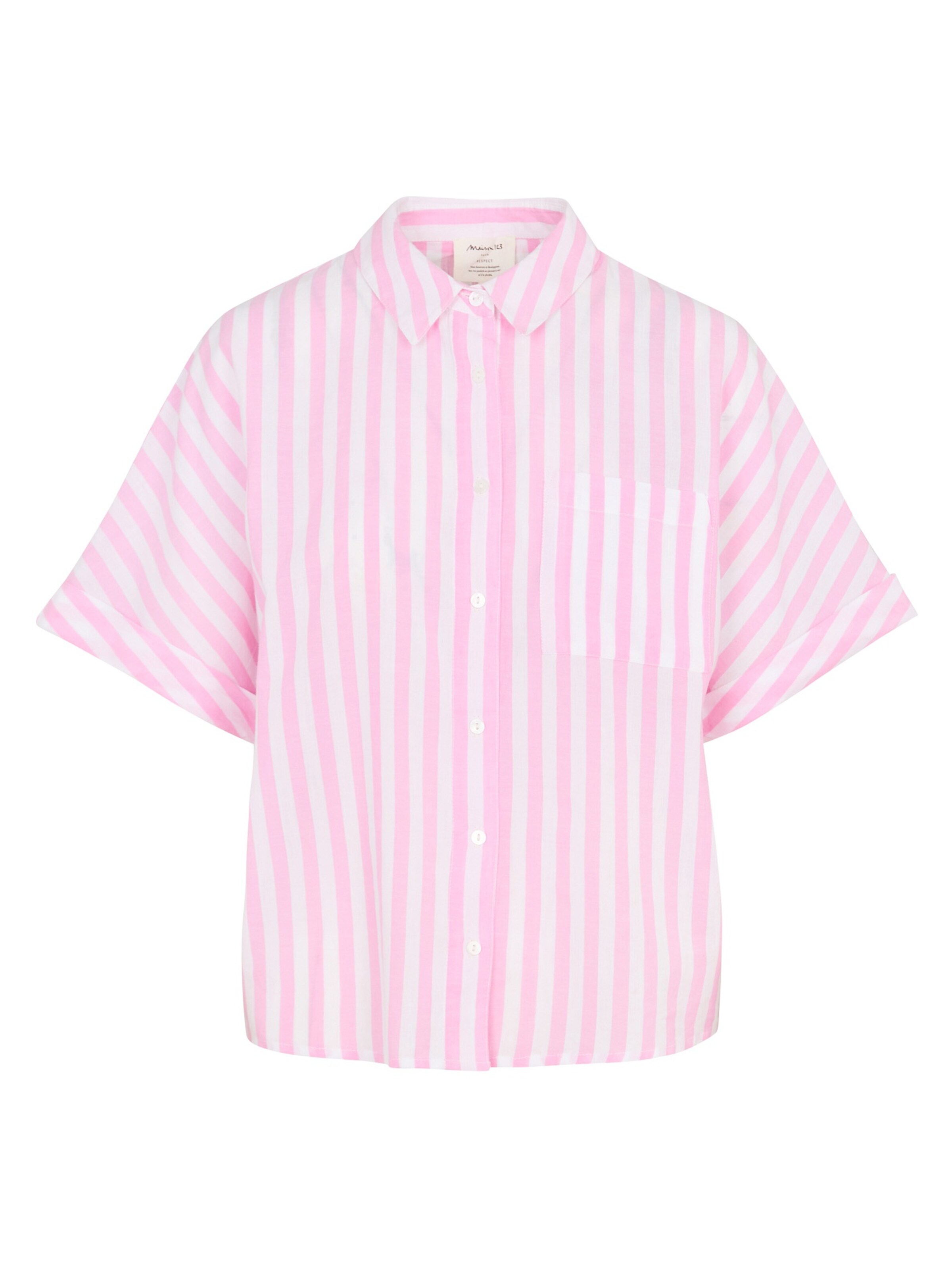 Maison 123 Blouse 'SUNSET CH RAYURE' in Pink: front