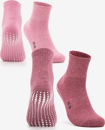 Occulto Athletic Socks 'Madeleine' in Pink: front