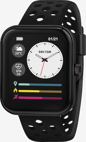 SECTOR Digital Watch in Black: front