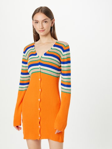 Daisy Street Knitted dress in Orange: front