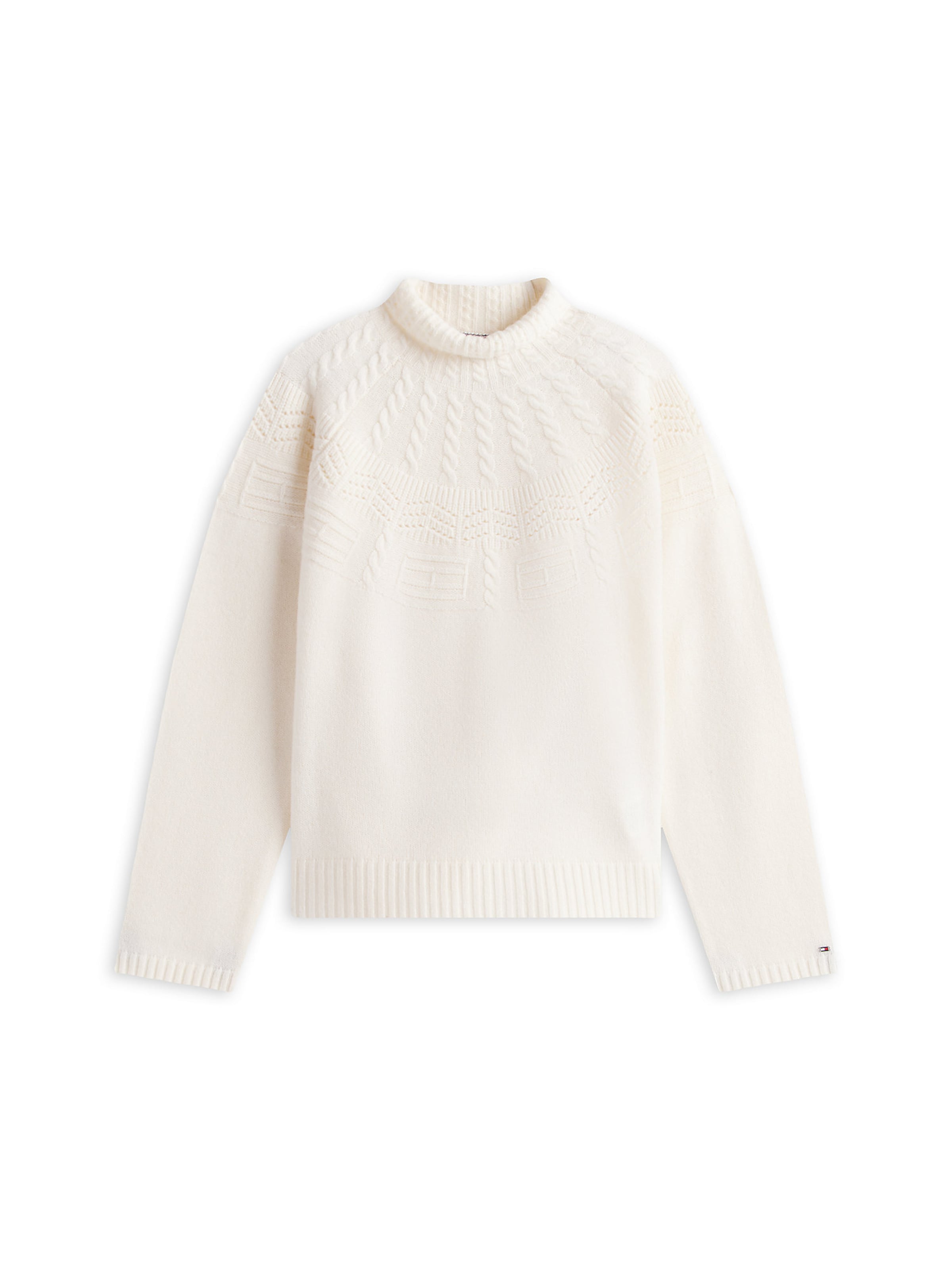 TOMMY HILFIGER Pullover in Beige: Vorderseite