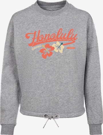 F4NT4STIC Sweatshirt 'Honolulu' in Grijs: voorkant