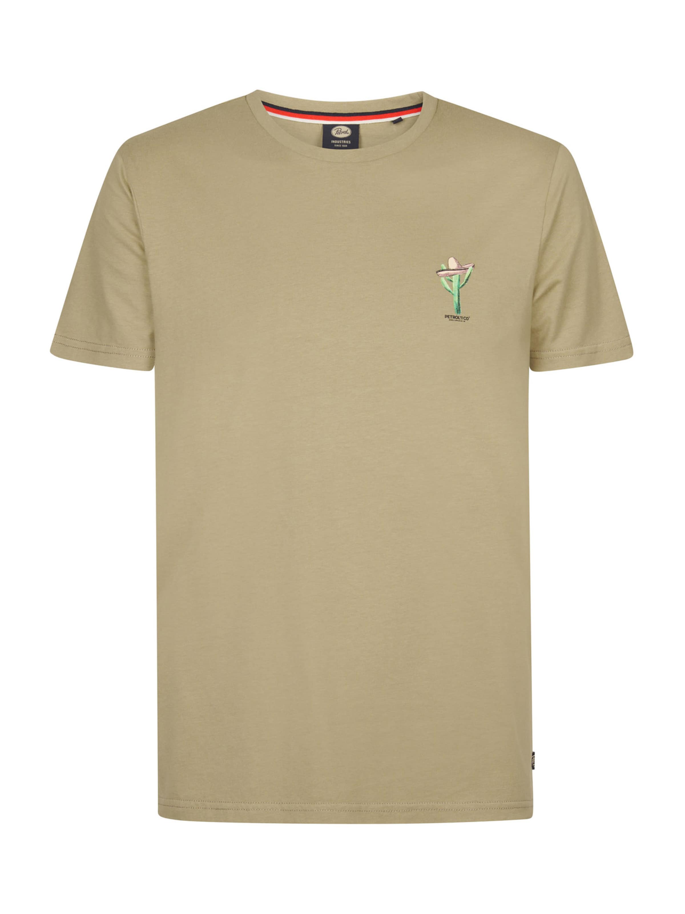 T-Shirt Petrol Industries en marron : devant