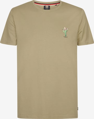 T-Shirt Petrol Industries en marron : devant