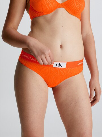 Calvin Klein Underwear Thong in Orange