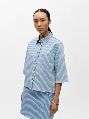 OBJECT Blouse 'OBJSanni' in Blauw: voorkant