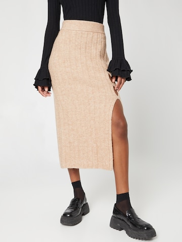 florence by mills exclusive for ABOUT YOU Skirt 'Birka' in Beige: front