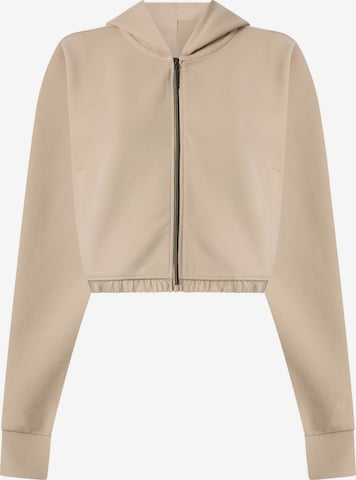 Champion Authentic Athletic Apparel Jopa na zadrgo | bež barva: sprednja stran