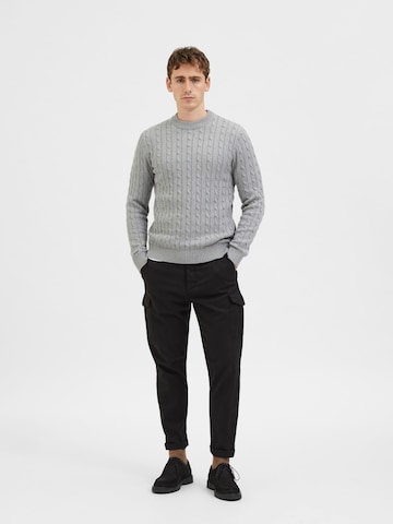 Pull-over 'SLHRyan' SELECTED en gris