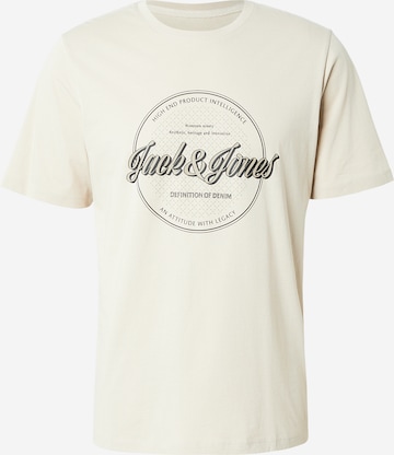 JACK & JONES - Camisa 'JJEDOVER' em bege: frente