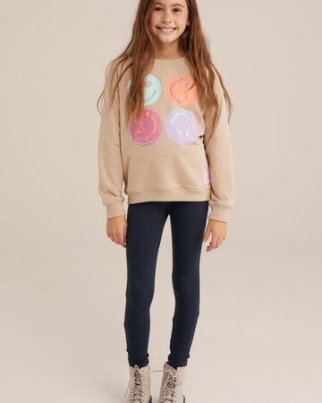 WE Fashion Skinny Leggings in Blue