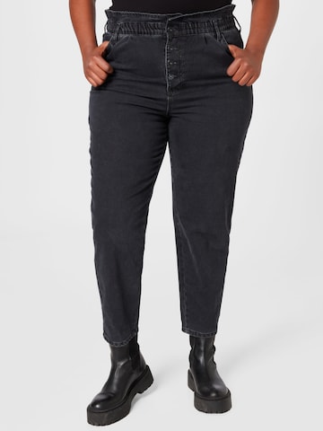 ONLY Carmakoma Regular Jeans i svart: forside
