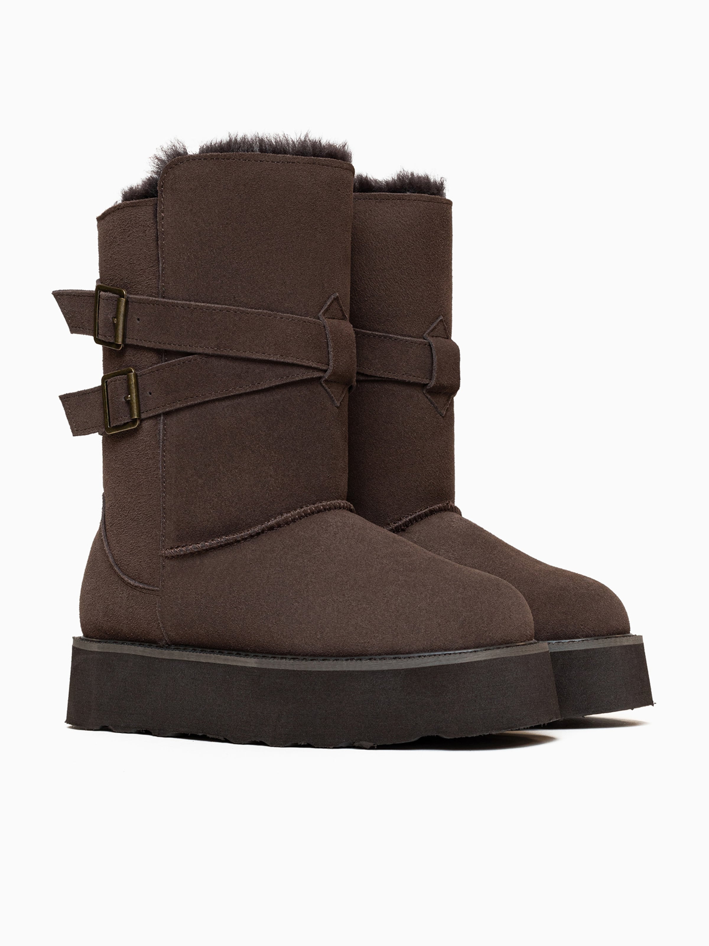 Gooce - Botas en marrón: frente