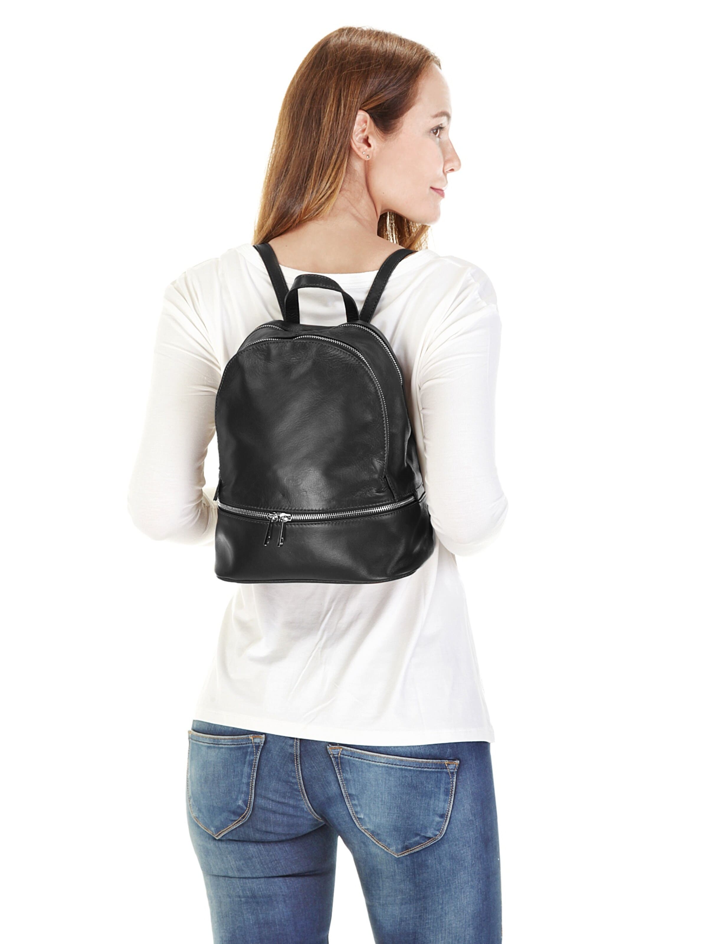 Sac à dos piké en noir : devant
