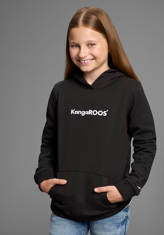KangaROOS Sweatshirt in Black: front