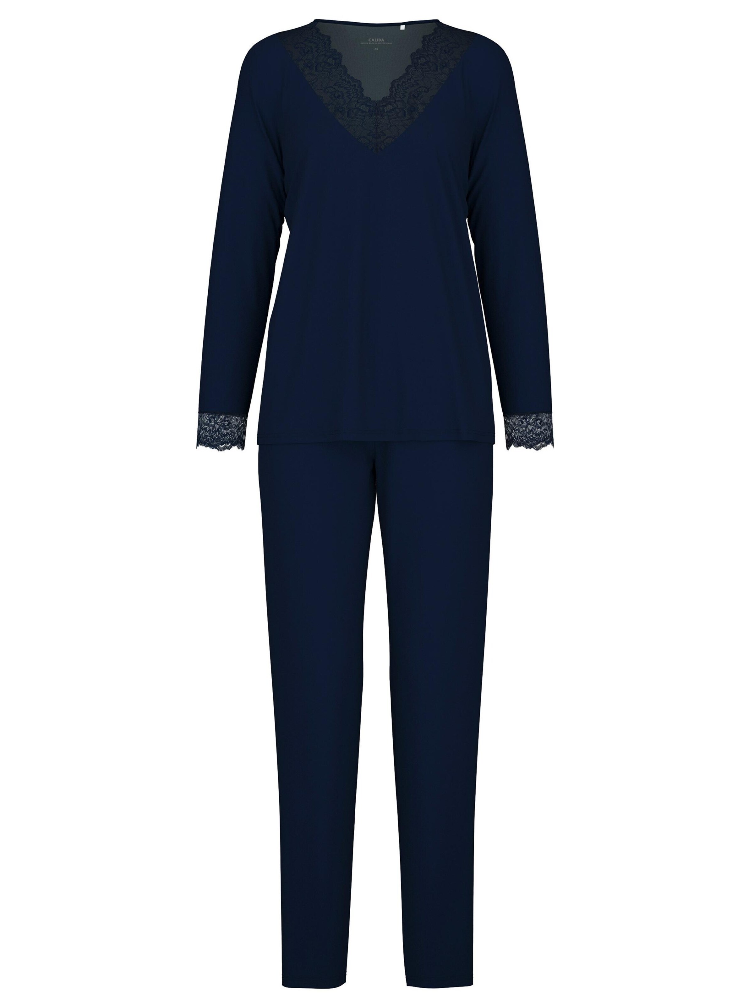 CALIDA Pajama 'Elegant Dreams' in Blue: front