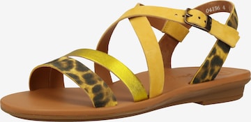 Paul Green Strap Sandals in Yellow: front