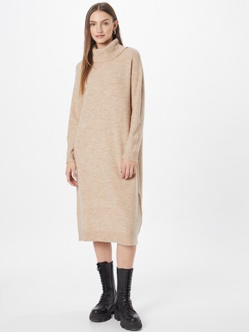 OPUS Gebreide jurk 'Wisine' in Beige: voorkant